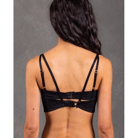 Astra Kidani Lara Corset Top in Black - Picture 5 of 6